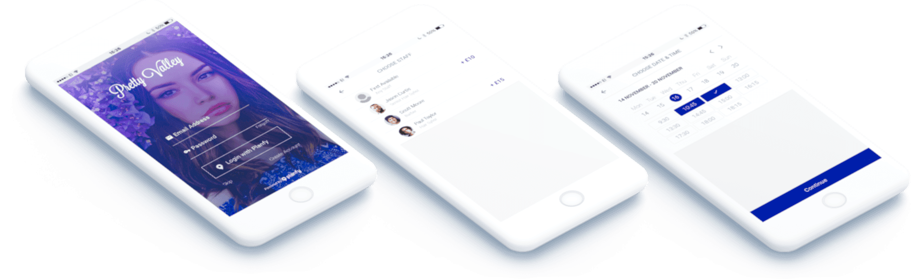 Tailored mobile apps which match your company's look and feel and allow your clients to book your services even quicker.